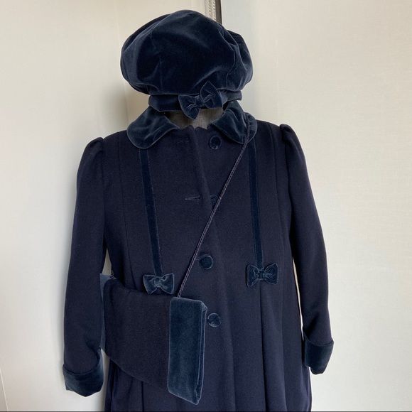 Rothschild Jackets & Coats Rothschild Vintage Wool Velvet Girls Dress